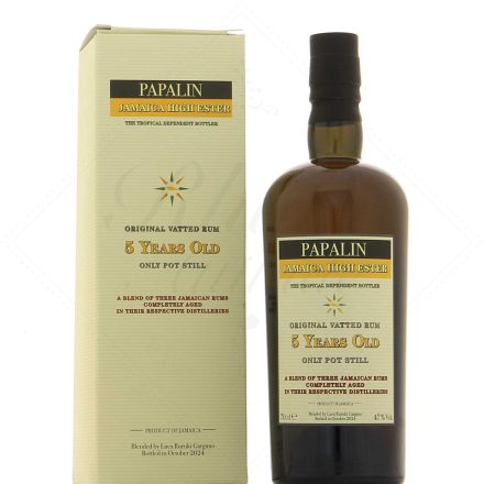 Papalin 5 éves Jamaica High Ester  rum (0,7L / 47%)