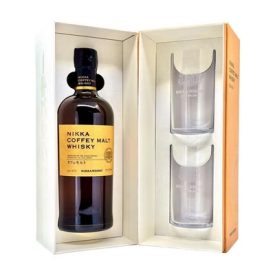   Nikka Coffey Malt whisky ajándékcsomag 2 pohárral 45% 0.7l drs