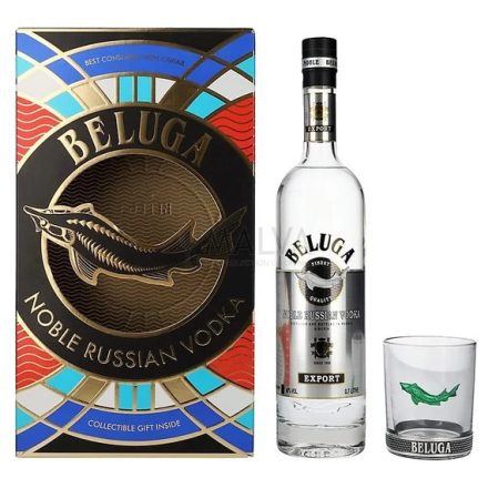 Beluga Noble 40% 0.7l + pohár díszdobozban
