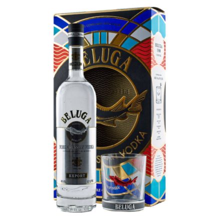 Beluga Noble 40% 0.7l + pohár díszdobozban