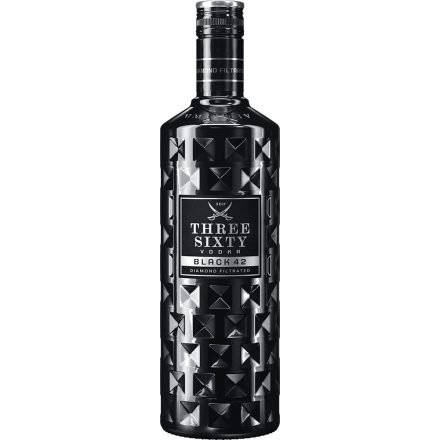 Three Sixty Vodka Black 42% 1l