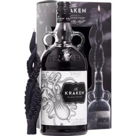 Kraken Black Spiced+gyertya 40% 1Lt