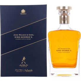   Johnnie Walker Blue Label "King George V" Whisky 43% 0.7l + GB