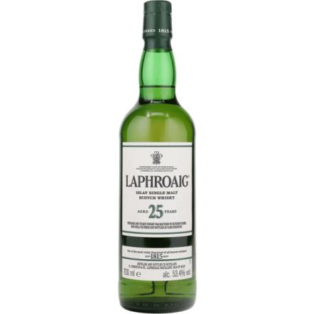 Laphroaig 25 éves Islay Single Malt Scotch Whisky 53,4% 0.7l