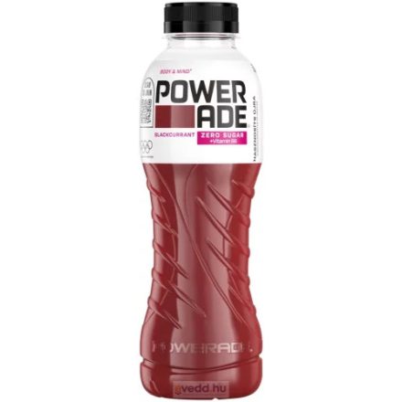 Powerade Fekete ribizli zero 0.5l Drs