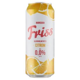 Borsodi Friss Citrom 0.0% alkoholmentes 0.5l drs