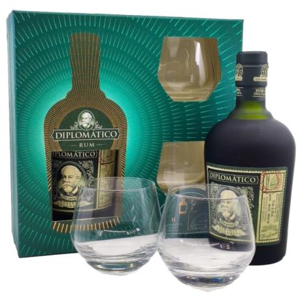 Diplomático Exclusiva Rum + 2 Old Fashioned pohár 40% 0.7l dd/drs