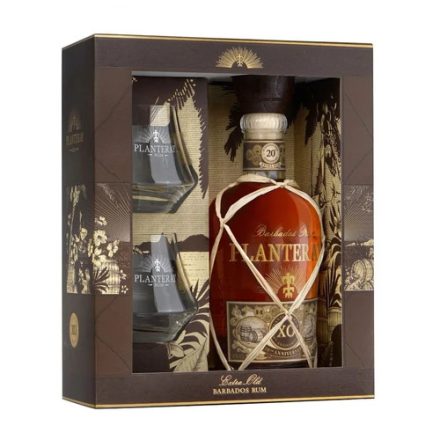 Planteray XO 20th Anniversary Rum 2 pohárral 40% 0.7l