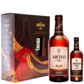   Abuelo 12 éves 0.7l+Abuelo 12 éves Two Oaks 0.2l rum ajándékcsomag 40%