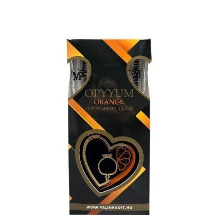 Magna Pálinka Opyum Orange Máklikőr 30% 0.5l + pohár