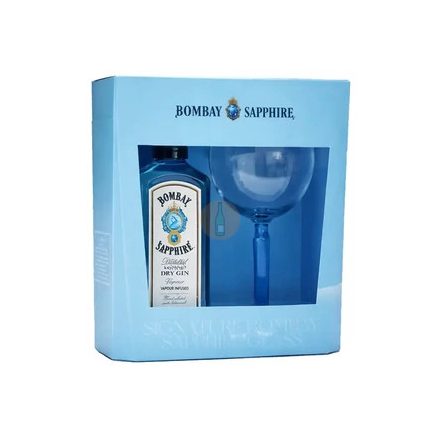 Bombay Sapphire gin 0.7l 40%+pohár Drs