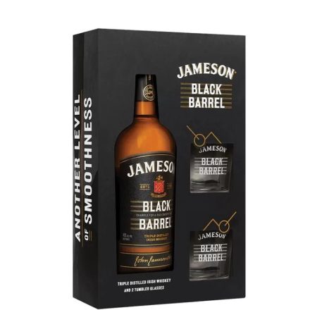 Jameson Black Barrel Irish Whiskey 40% 0.7l + pohár